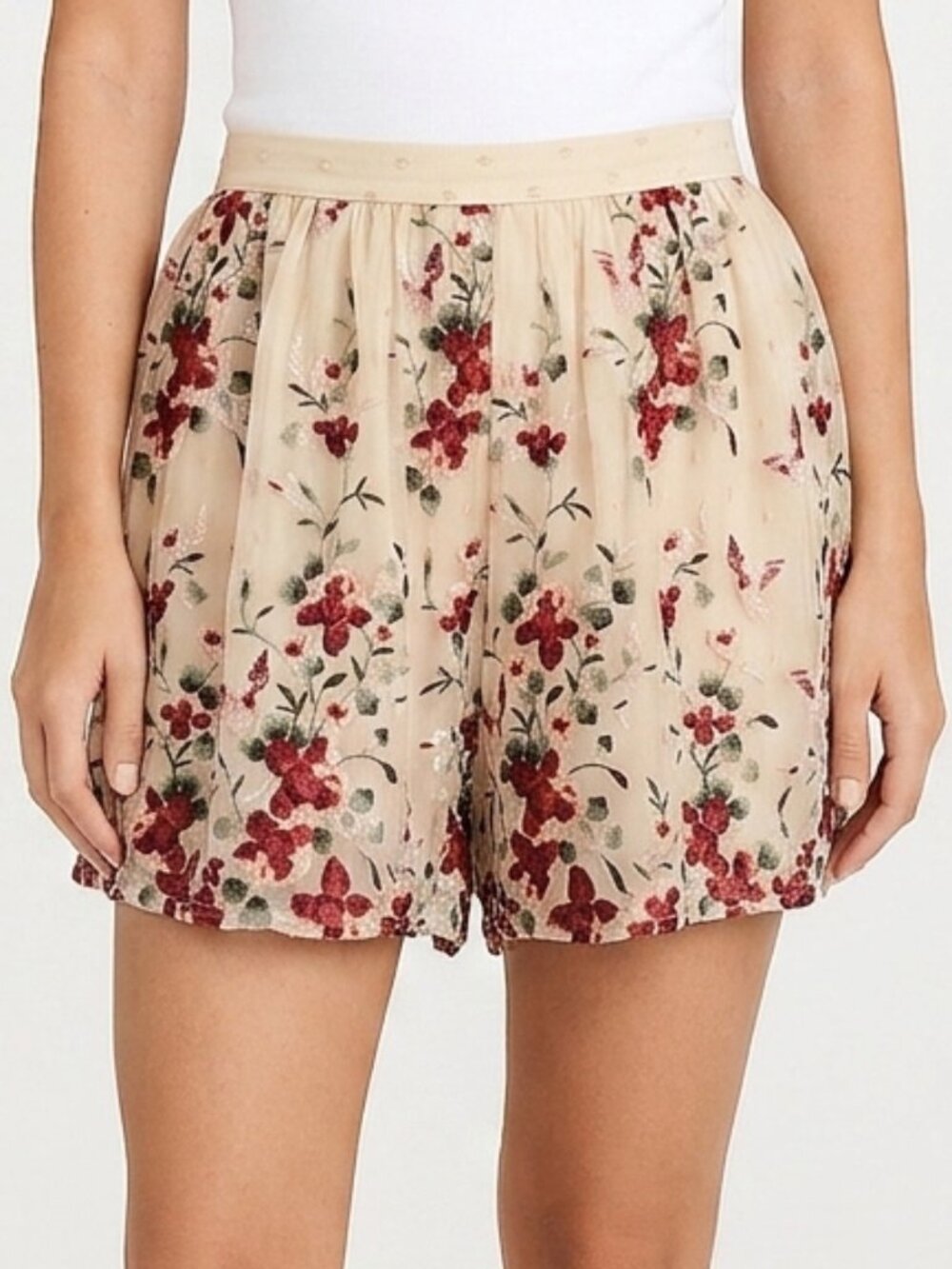 RARE! Zimmerman Sakura Embroidery Shorts S2